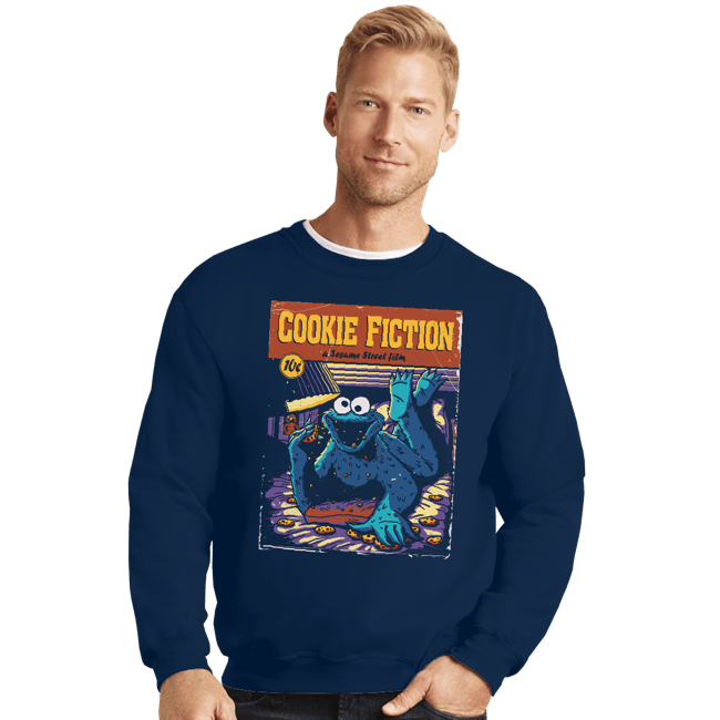 Daily_Deal_Shirts Crewneck Sweater, Unisex / Small / Navy Cookie Fiction