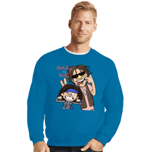 Shirts Crewneck Sweater, Unisex / Small / Sapphire Stoney And Link