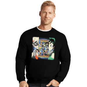 Shirts Crewneck Sweater, Unisex / Small / Black Hero Select