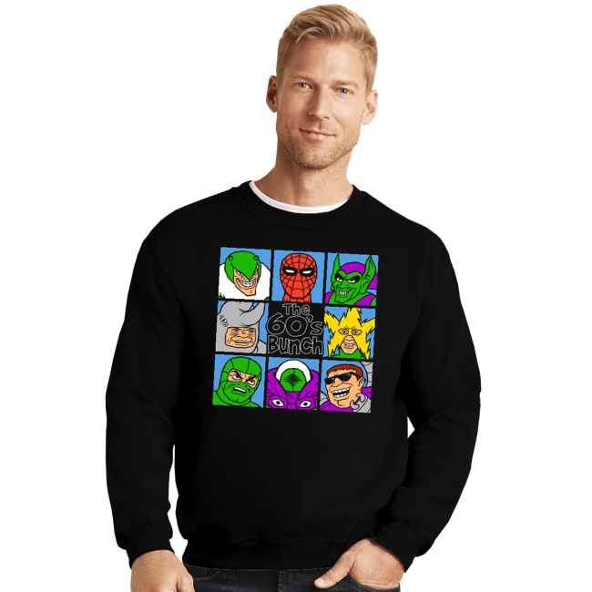 Secret_Shirts Crewneck Sweater, Unisex / Small / Black The 60's Bunch