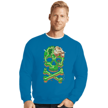 Load image into Gallery viewer, Shirts Crewneck Sweater, Unisex / Small / Sapphire Jolly Plumber
