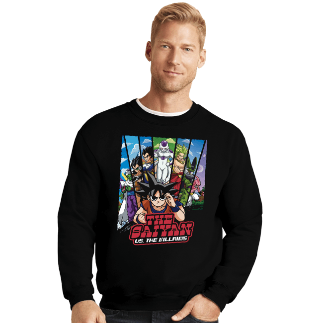 Secret_Shirts Crewneck Sweater, Unisex / Small / Black The Saiyan V The Villains