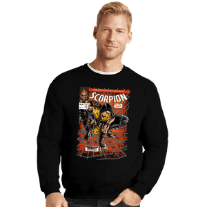 Daily_Deal_Shirts Crewneck Sweater, Unisex / Small / Black The Ninja