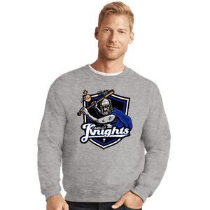 Daily_Deal_Shirts Crewneck Sweater, Unisex / Small / Sports Grey Go Knights