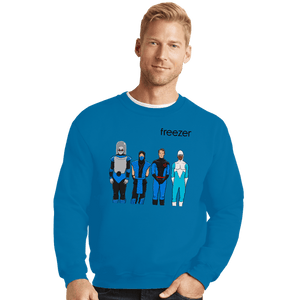 Daily_Deal_Shirts Crewneck Sweater, Unisex / Small / Sapphire Freezer