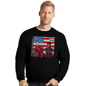 Shirts Crewneck Sweater, Unisex / Small / Black Spider-Verse