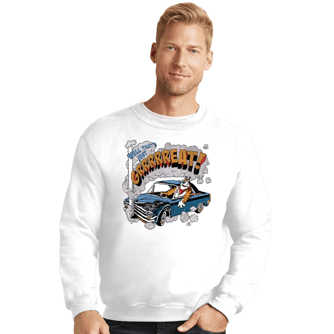 Secret_Shirts Crewneck Sweater, Unisex / Small / White Tony Tiger