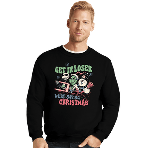 Secret_Shirts Crewneck Sweater, Unisex / Small / Black Christmas Losers