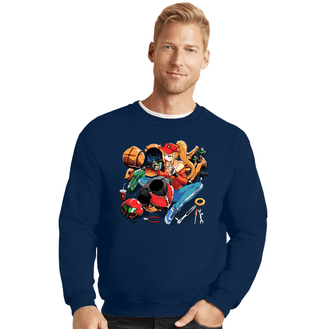 Secret_Shirts Crewneck Sweater, Unisex / Small / Navy Suit Repair!