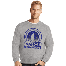 Load image into Gallery viewer, Secret_Shirts Crewneck Sweater, Unisex / Small / Sports Grey Vance Refrigeration
