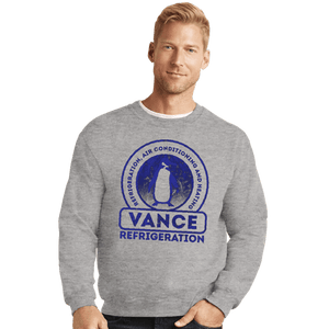 Secret_Shirts Crewneck Sweater, Unisex / Small / Sports Grey Vance Refrigeration