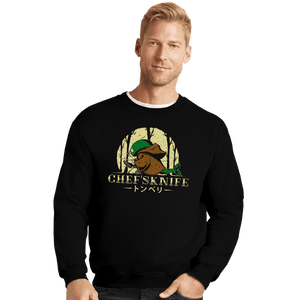 Shirts Crewneck Sweater, Unisex / Small / Black Chef's Knife