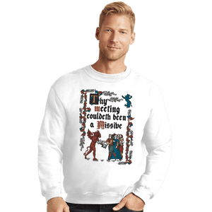 Daily_Deal_Shirts Crewneck Sweater, Unisex / Small / White Illuminated Email