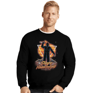 Shirts Crewneck Sweater, Unisex / Small / Black Retro Haddonfield Shape