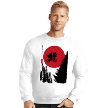 Load image into Gallery viewer, Daily_Deal_Shirts Crewneck Sweater, Unisex / Small / White The Extra-Terrestrial in Japan
