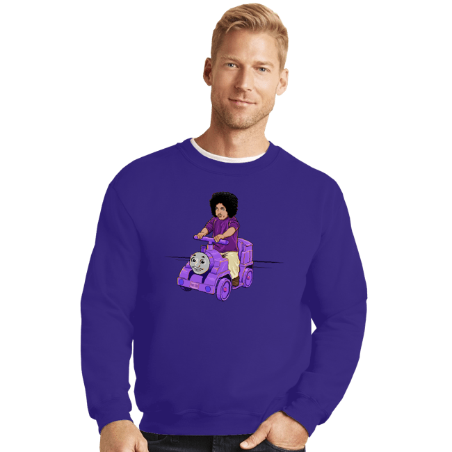 Secret_Shirts Crewneck Sweater, Unisex / Small / Violet Purple Train, Purple Train