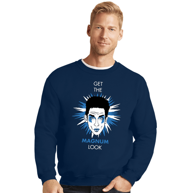 Shirts Crewneck Sweater, Unisex / Small / Navy Get The Magnum Look
