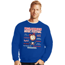 Load image into Gallery viewer, Daily_Deal_Shirts Crewneck Sweater, Unisex / Small / Royal Blue Procrastination Festival
