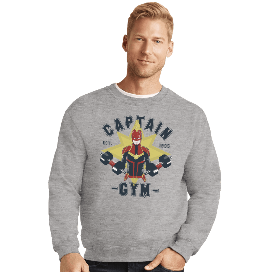 Shirts Crewneck Sweater, Unisex / Small / Sports Grey Captain Gym