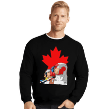 Load image into Gallery viewer, Shirts Crewneck Sweater, Unisex / Small / Black Captain Canuck And Team Canada
