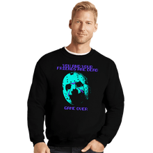 Load image into Gallery viewer, Daily_Deal_Shirts Crewneck Sweater, Unisex / Small / Black NES Game Over
