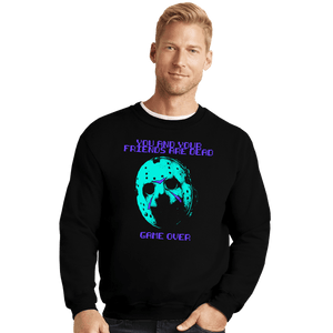 Daily_Deal_Shirts Crewneck Sweater, Unisex / Small / Black NES Game Over