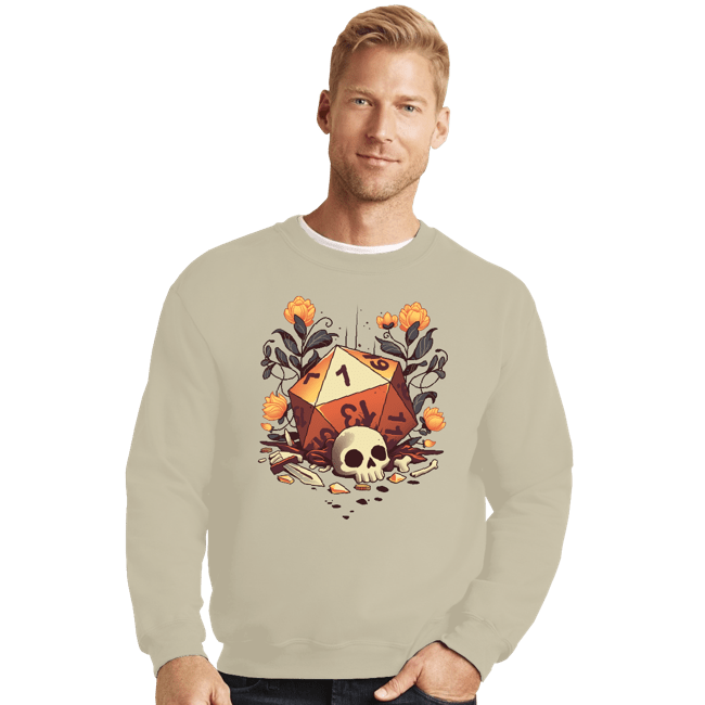 Daily_Deal_Shirts Crewneck Sweater, Unisex / Small / Sand Fatal Roll