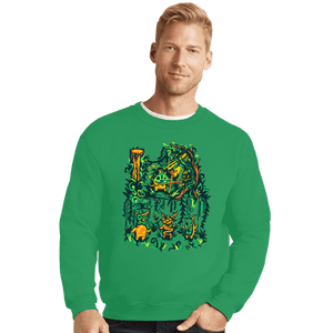 Secret_Shirts Crewneck Sweater, Unisex / Small / Irish Green Korock