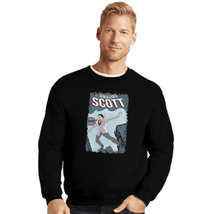 Shirts Crewneck Sweater, Unisex / Small / Black The Amazing Scott