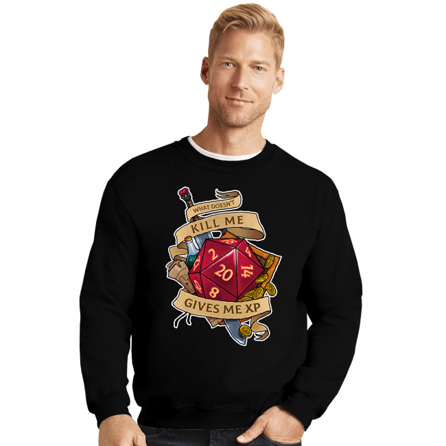 Secret_Shirts Crewneck Sweater, Unisex / Small / Black What Doesn't Kill Me