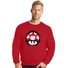 Load image into Gallery viewer, Shirts Crewneck Sweater, Unisex / Small / Red Mushroom Spray
