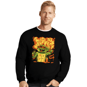Daily_Deal_Shirts Crewneck Sweater, Unisex / Small / Black Mike Bomb