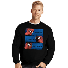 Load image into Gallery viewer, Daily_Deal_Shirts Crewneck Sweater, Unisex / Small / Black Spiders
