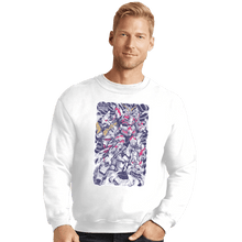 Load image into Gallery viewer, Shirts Crewneck Sweater, Unisex / Small / White Unicorn Gundam
