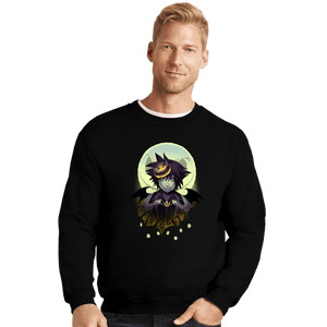Daily_Deal_Shirts Crewneck Sweater, Unisex / Small / Black Dark Kingdom