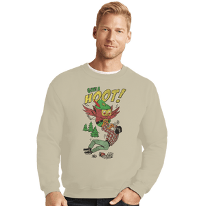 Secret_Shirts Crewneck Sweater, Unisex / Small / Sand Give A Hoot