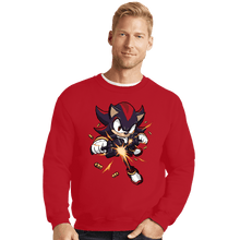 Load image into Gallery viewer, Daily_Deal_Shirts Crewneck Sweater, Unisex / Small / Red PG-13 Hedgehog
