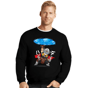Daily_Deal_Shirts Crewneck Sweater, Unisex / Small / Black Hammer Disc