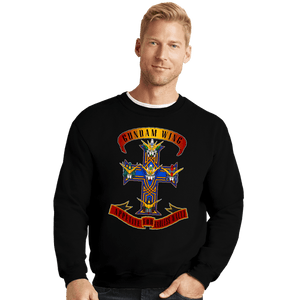 Shirts Crewneck Sweater, Unisex / Small / Black Gundam Wing
