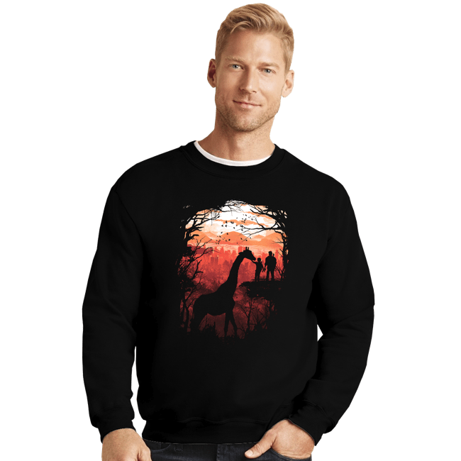 Daily_Deal_Shirts Crewneck Sweater, Unisex / Small / Black The Last Sunset