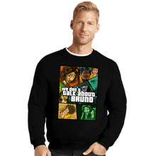 Load image into Gallery viewer, Daily_Deal_Shirts Crewneck Sweater, Unisex / Small / Black We Don&#39;t Talk About Bruno
