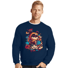 Load image into Gallery viewer, Secret_Shirts Crewneck Sweater, Unisex / Small / Navy Snack Time!!
