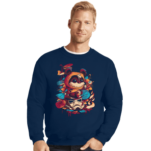 Secret_Shirts Crewneck Sweater, Unisex / Small / Navy Snack Time!!