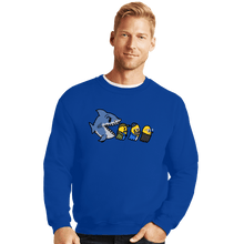 Load image into Gallery viewer, Daily_Deal_Shirts Crewneck Sweater, Unisex / Small / Royal Blue Jawsman
