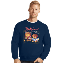 Load image into Gallery viewer, Daily_Deal_Shirts Crewneck Sweater, Unisex / Small / Navy Kitty Painter
