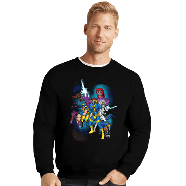 Secret_Shirts Crewneck Sweater, Unisex / Small / Black Mutant Wars