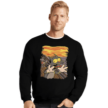 Load image into Gallery viewer, Shirts Crewneck Sweater, Unisex / Small / Black Scratchy&#39;s Scream
