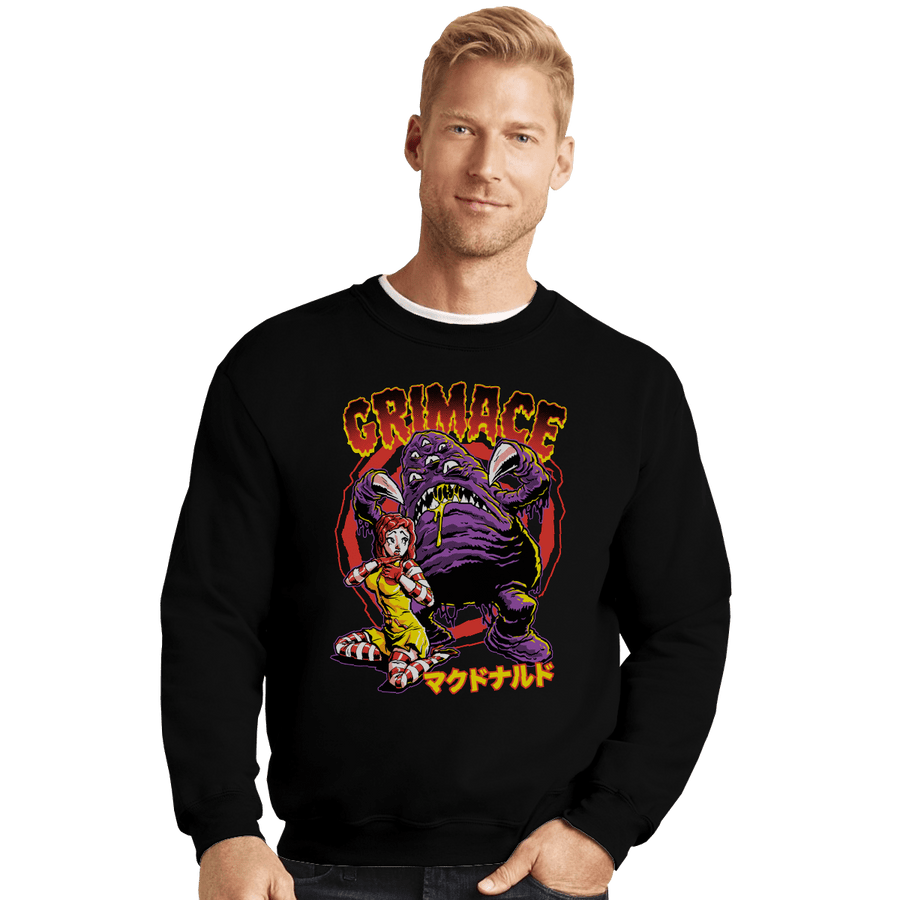 Shirts Crewneck Sweater, Unisex / Small / Black Grimace