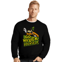 Load image into Gallery viewer, Secret_Shirts Crewneck Sweater, Unisex / Small / Black Go Hyuck Yourself Sale
