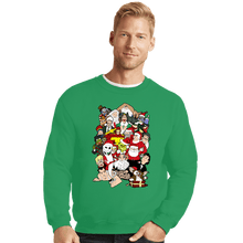 Load image into Gallery viewer, Secret_Shirts Crewneck Sweater, Unisex / Small / Irish Green Christmas Chaos
